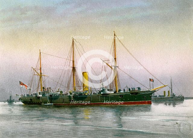 HMS 'Mohawk', Royal Navy 3rd class cruiser, c1890-c1893. Artist: Unknown
