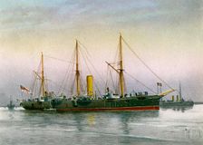 HMS Mohawk Royal Navy 3rd class cruiser, c1890-c1893