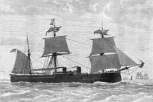 H.M.S. Alexandra, building at Chatham, 1876. Creator: Unknown