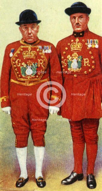 'H.M.'s Bargemaster and a Waterman', 1937. Creator: Unknown.