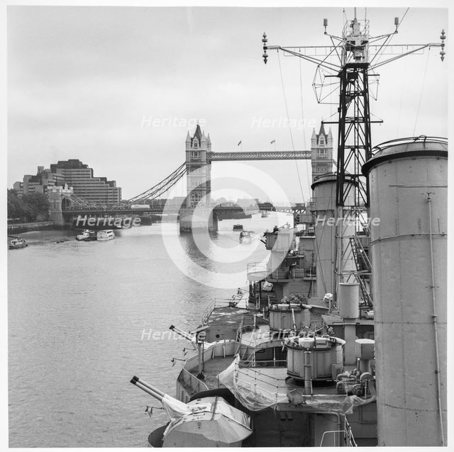 HMS Belfast, The Queen's Walk, Southwark, Greater London Authority, 1971-1985. Creator: Leonard Robin Mattock.