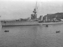 HMS Cardiff British C-class light cruiser, Malta, c1920s(?)