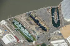 HMS Cavalier, HMS Gannet and HM Submarine Ocelot at The Historic Dockyard Chatham, Medway, 2024. Creator: Damian Grady