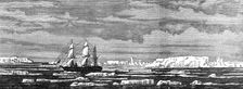 H.M.S. Challenger among icebergs, 1874. Creator: Unknown