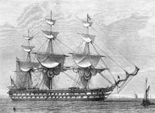 H.M.S. Duncan, flagship at Sheerness, 1874. Creator: Unknown