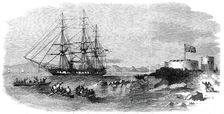 H.M.S. "Euryalus", with Prince Alfred on board, entering Simon's Bay, 1860. Creator: Unknown