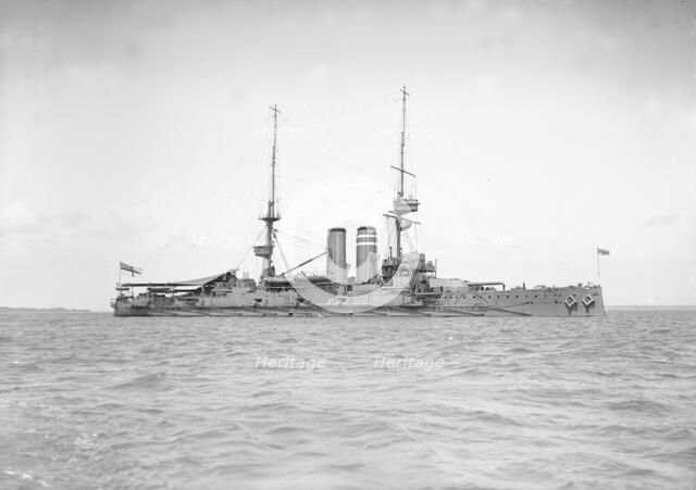 'HMS Hindustan', 1911. Creator: Kirk & Sons of Cowes.