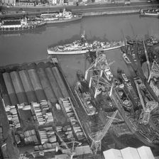 HMS Loch Dunvegan moored at the Albion Dockyard, Bristol, 1955. Artist: Aerofilms