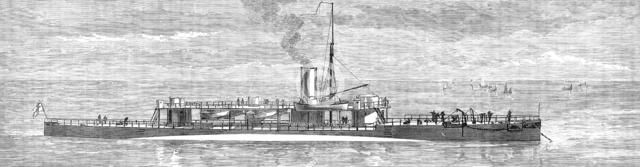 H.M.S. Polyphemus, new torpedo ram, 1881. Creator: Unknown.