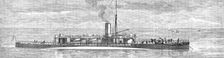 H.M.S. Polyphemus, new torpedo ram, 1881. Creator: Unknown