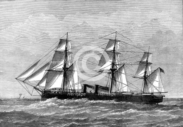 H.M.S. Raleigh, 1874. Creator: Unknown.