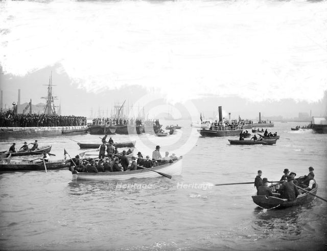HMS Sans Pareil, Poplar, Greater London, c1860-c1922. Artist: Henry Taunt