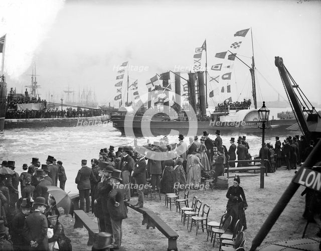 HMS 'Sans Pareil', Poplar, London,c1860-c1922. Artist: Henry Taunt