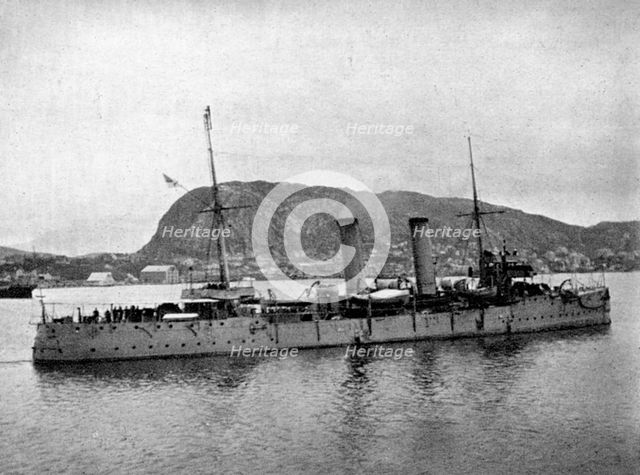 HMS Spartan off Norway, 1904 (1908).Artist: Queen Alexandra