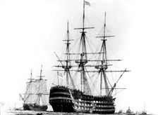 HMS Victory at Portsmouth, 19th century