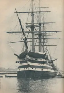HMS Victory before she was removed to dry dock in 1922 1936