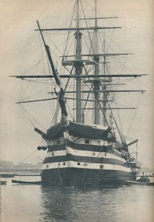 HMS Victory before she was removed to dry dock in 1922 1936