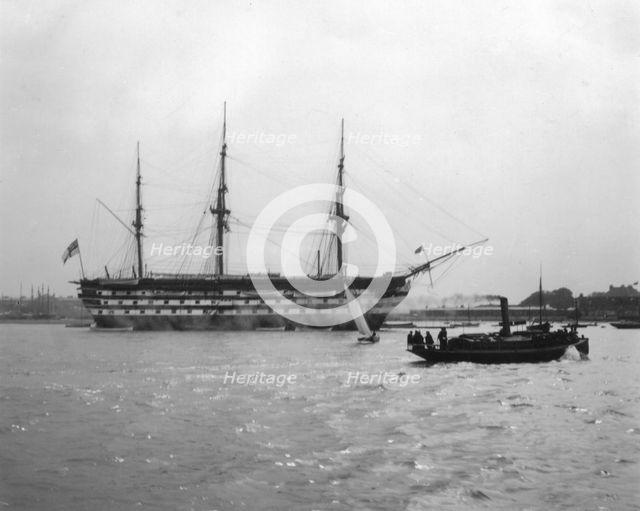 HMS Victory, Isle of Wight, England, 1912. Artist: Unknown