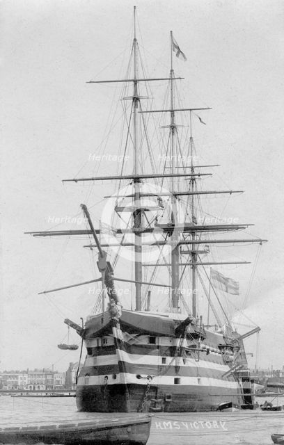 HMS 'Victory', Portsmouth, Hampshire, 20th century. Artist: Unknown