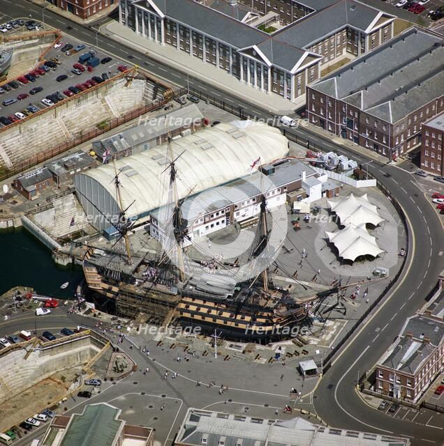 HMS 'Victory', Portsmouth Historic Dockyard, 1995. Artist: Aerofilms.