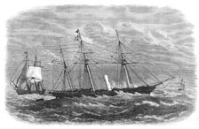 H.M.S. Vigilant on the seven-fathom patch in the Red Sea, 1868. Creator: Unknown