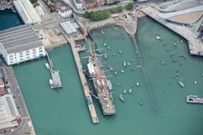 HMS Warrior at Portsmouth Dockyard, City of Portsmouth, 2018. Creator: Damian Grady