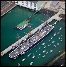 HMS Warrior, Portsmouth Historic Dockyard, Portsmouth, 1995. Creator: Aerofilms
