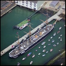 HMS Warrior, Portsmouth Historic Dockyard, Portsmouth, 1995. Creator: Aerofilms