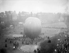 Hot air balloons at Armoury House, Finsbury, Islington, London, c1860-c1922. Artist: Henry Taunt