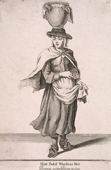 Hot Bak'd Wardens Hot Cries of London, (c1688?). Artist: Anon