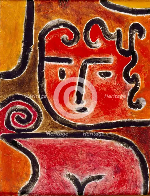 Hot-Blooded Girl, 1938. Creator: Klee, Paul (1879-1940).
