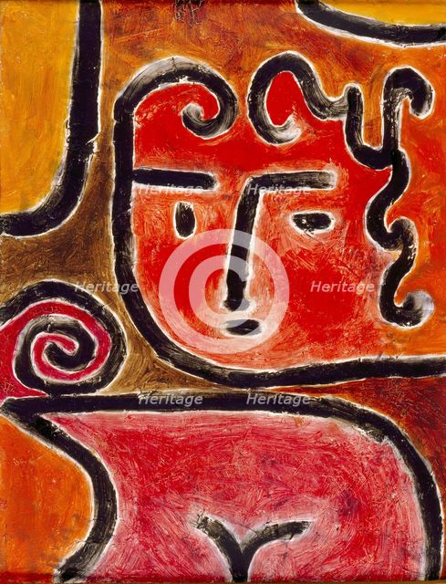 Hot-Blooded Girl, 1938. Creator: Klee, Paul (1879-1940).