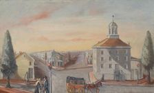 Hot Corn Seller, 1870s. Creator: William P. Chappel