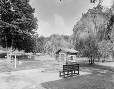 Hot sulphur spring, Virginia Hot Springs, c.between 1910 and 1920. Creator: Unknown