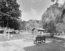 Hot sulphur spring, Virginia Hot Springs, c.between 1910 and 1920. Creator: Unknown