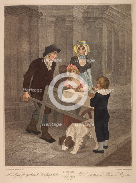 'Hot Spice Gingerbread Smoking hot!', Cries of London, c1870. Artist: Anon