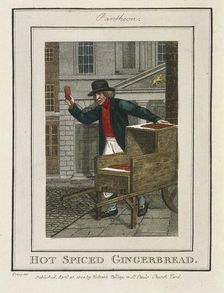 Hot Spiced Gingerbread Cries of London, 1804. Artist: Anon