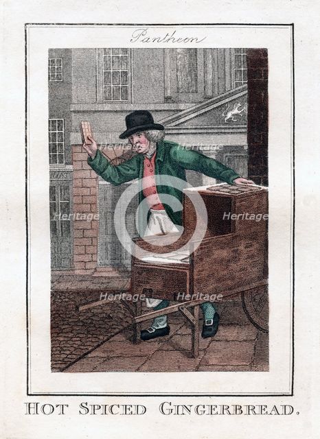 'Hot Spiced Gingerrbread', Pantheon, London, 1806. Artist: Unknown