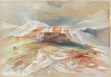 Hot Springs of Gardiner's River, Yellowstone, 1873. Creator: Thomas Moran