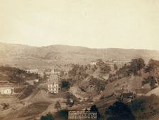 Hot Springs, SD Minnekahta, Ave Bath house 1; Sanitarium 2; Gillespie House 3; FE and MV..., 1891. Creator: John C. H. Grabill
