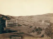 Hot Springs, SD The Minnekahta and Gillispie Hotels, new blocks The Fremont, Elkhorn..., 1891. Creator: John C. H. Grabill
