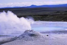Hot Spring and Calcite Formation, Hveravellir, Central Iceland, 20th century. Artist: CM Dixon