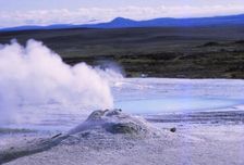 Hot Spring and Calcite Formation, Hveravellir, Central Iceland, 20th century. Artist: CM Dixon