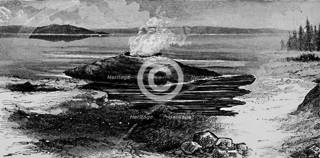 'Hot Spring Cone', 1872, (1883). Artist: Unknown.
