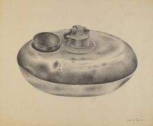 Hot Water Dish and Beaker, c. 1936. Creator: Amelia Tuccio