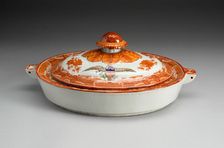 Hot Water Dish with Cover, 1800/1900. Creator: Unknown