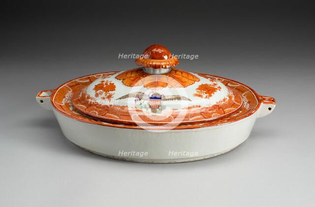 Hot Water Dish with Cover, 1800/1900. Creator: Unknown.