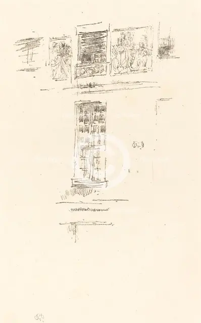 Hôtel Colbert, Windows, 1891. Creator: James Abbott McNeill Whistler.