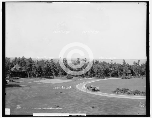 Hotel Champlain and surroundings, Hotel Champlain, N.Y., c1906. Creator: Unknown.