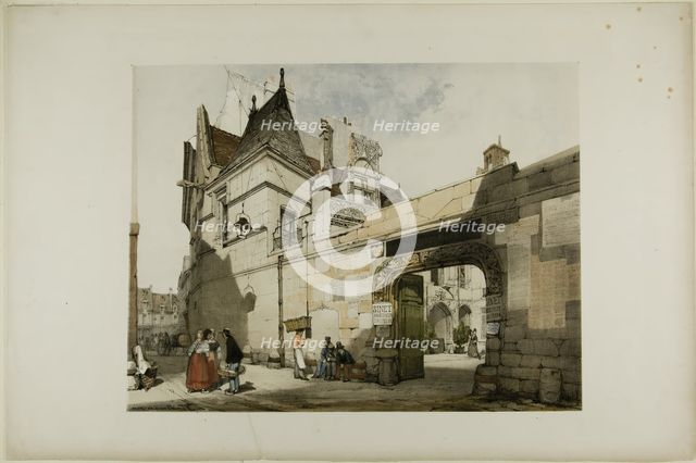 Hotel Cluny, Paris, 1839. Creator: Thomas Shotter Boys.